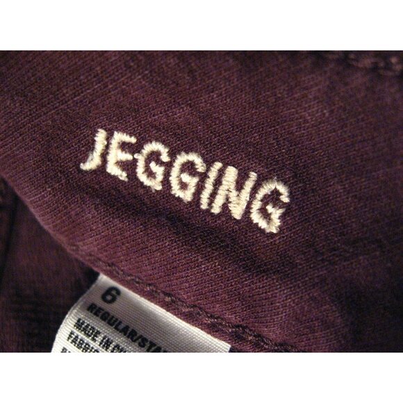 AMERICAN EAGLE Womens Jegging Jeans Purple Brown Sz 6 Stretch Regular Skinny - Picture 8 of 10